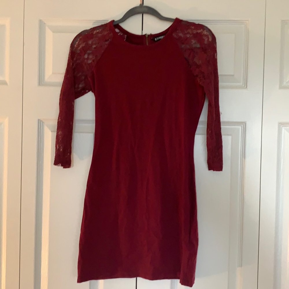 Lace Sleeve Dress